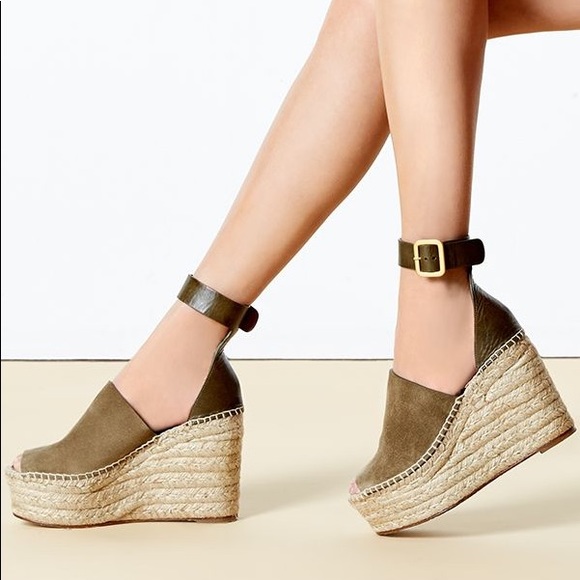 Chloe Shoes - Chloé Suede Espadrille Wedges